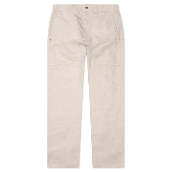 Helmut Lang Cotton-Linen Carpenter Pants Twill Natural Men’s Size 36